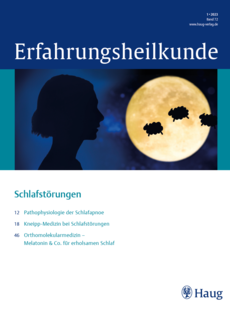 Cover der Zeitschrift Erfahrungsheilkunde 1/2023