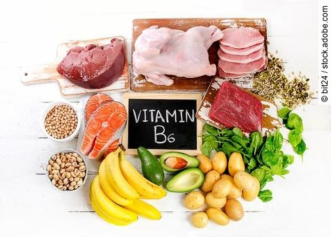Products with Vitamin B6. 